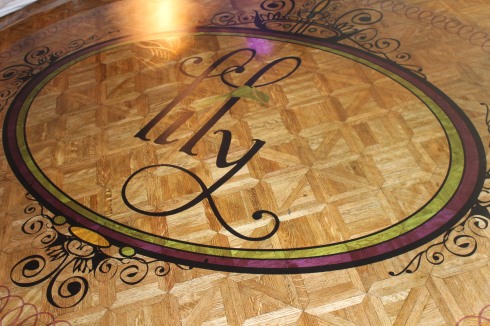 21. Lily Logo Transfer embellishes the dance floor